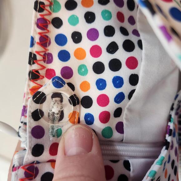 Cutter & Buck DryTec Multi-colored Polka Dot Golf Skort Size 6 - Picture 8 of 9